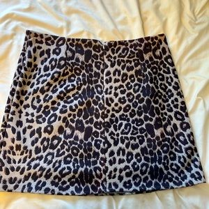 Cheetah skirt.